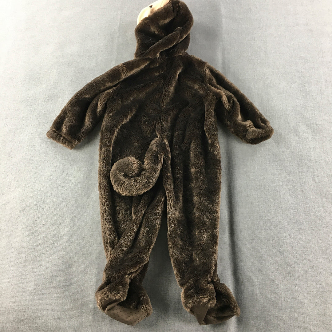 Dream Imagine Play Baby Monkey Costume Size 1 Year Brown One-Piece Jumpsuit