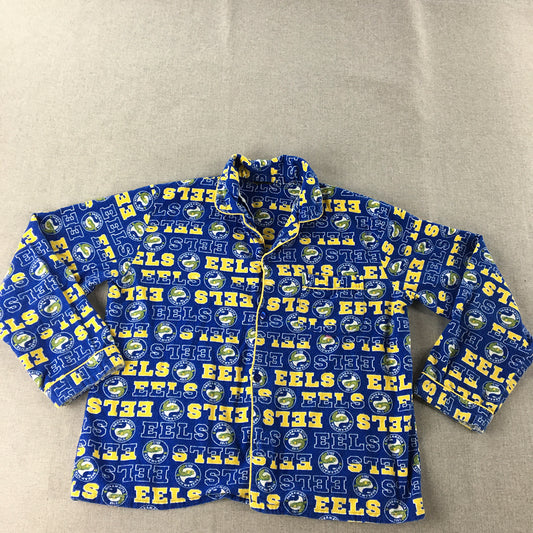 Parramatta Eels Womens Pajama Shirt Size L Blue NRL Rugby League Sleepwear