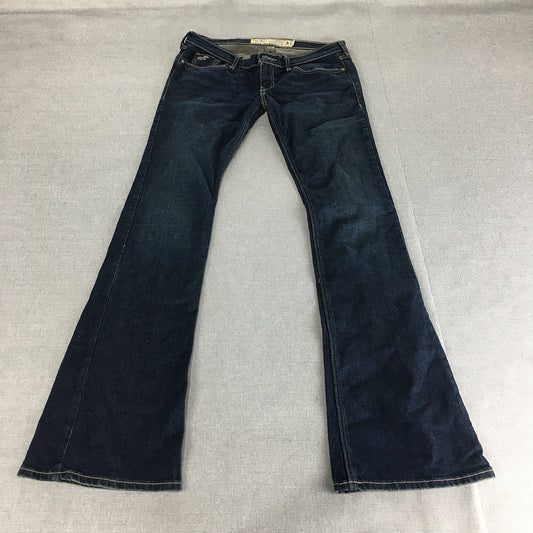 Vintage Hollister SoCal Stretch Flared Jeans Size 0 (W26 x L30) Dark Wash Y2K