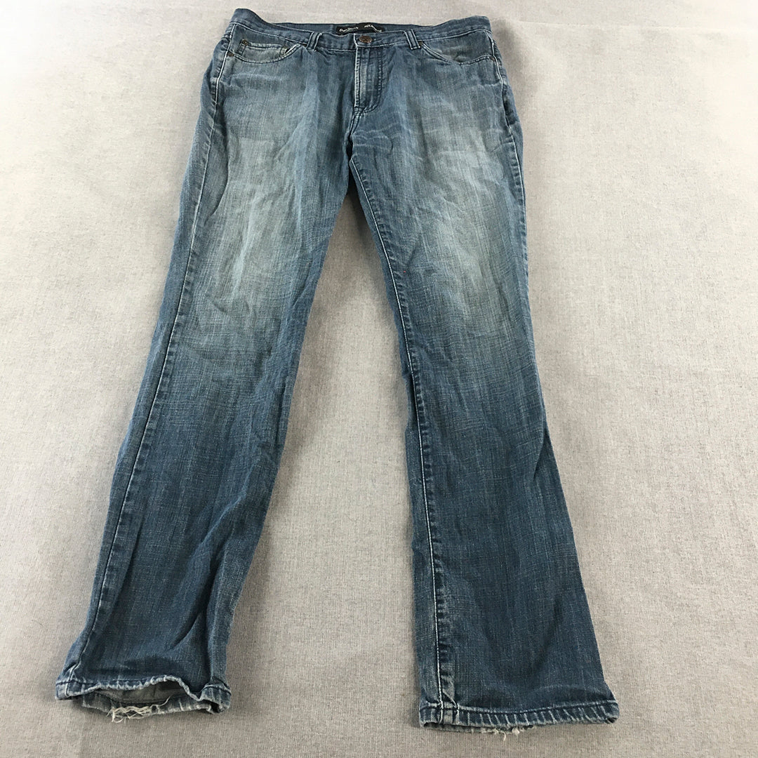 Pepe Jeans Mens Size 32 x 31 Blue Holborne Bootcut Pockets Denim