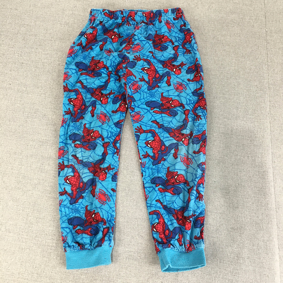 Spider-Man Kids Boys Pajama Pants Size 6 Blue Marvel Sleepwear