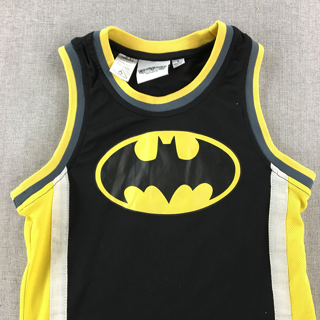 Batman Kids Boys Tank Top Size 8 Black DC Comics Sleeveless Shirt