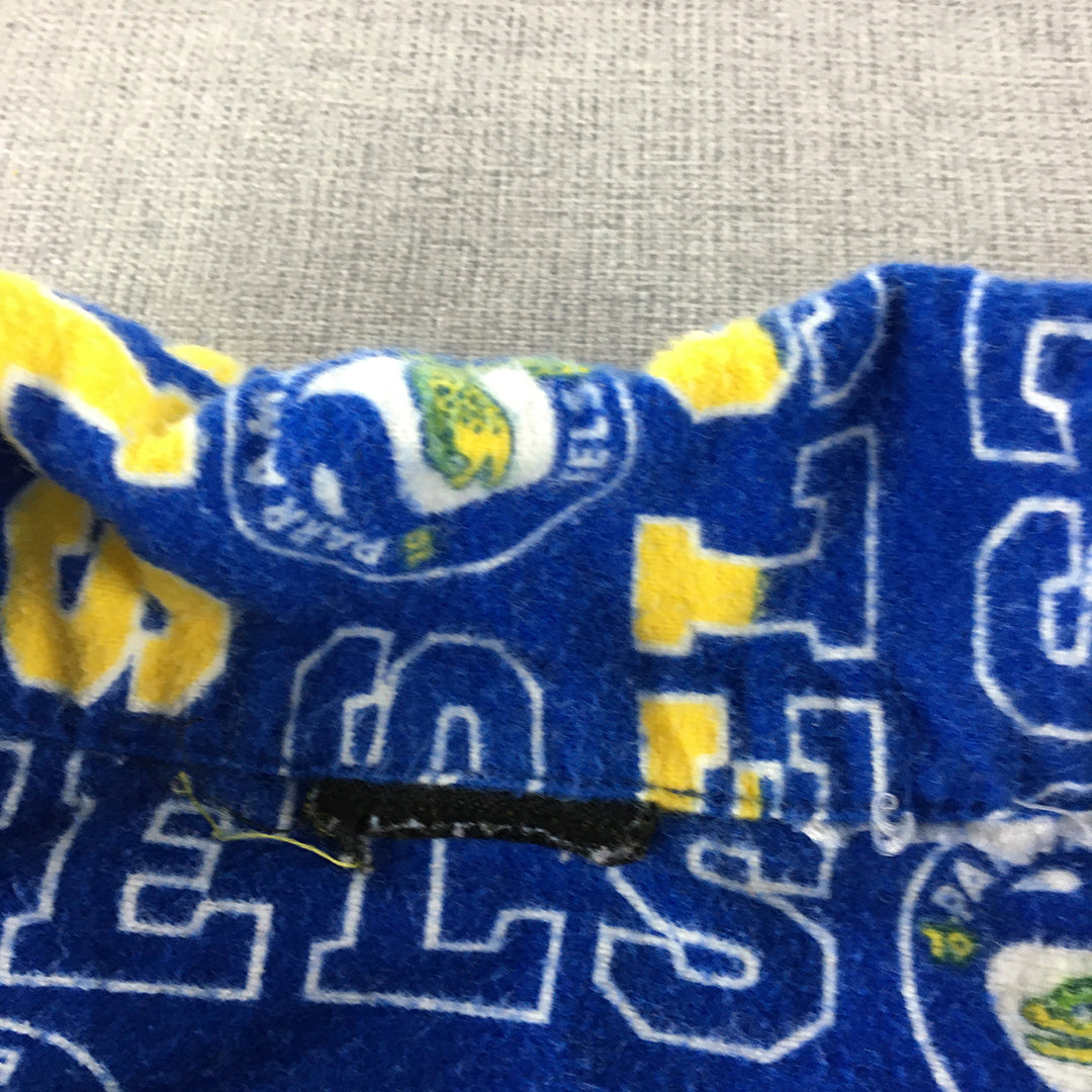 Parramatta Eels Womens Pajama Shirt Size L Blue NRL Rugby League Sleepwear