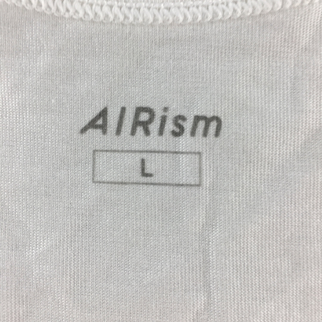 Uniqlo AIRism Mens Tank Top SIze L White Sleeveless Shirt