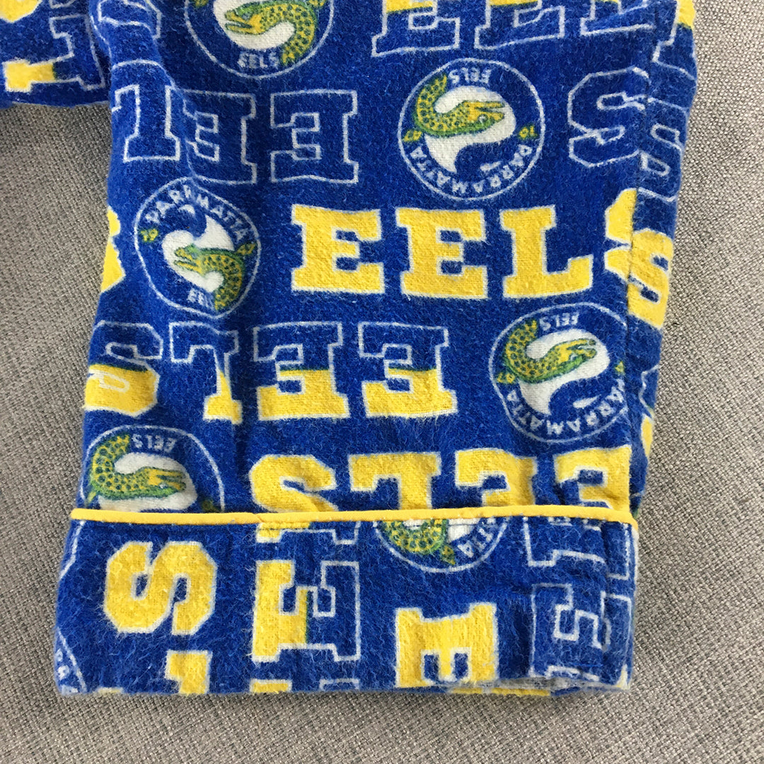 Parramatta Eels Womens Pajama Shirt Size L Blue NRL Rugby League Sleepwear