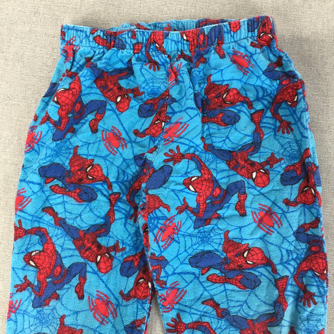 Spider-Man Kids Boys Pajama Pants Size 6 Blue Marvel Sleepwear