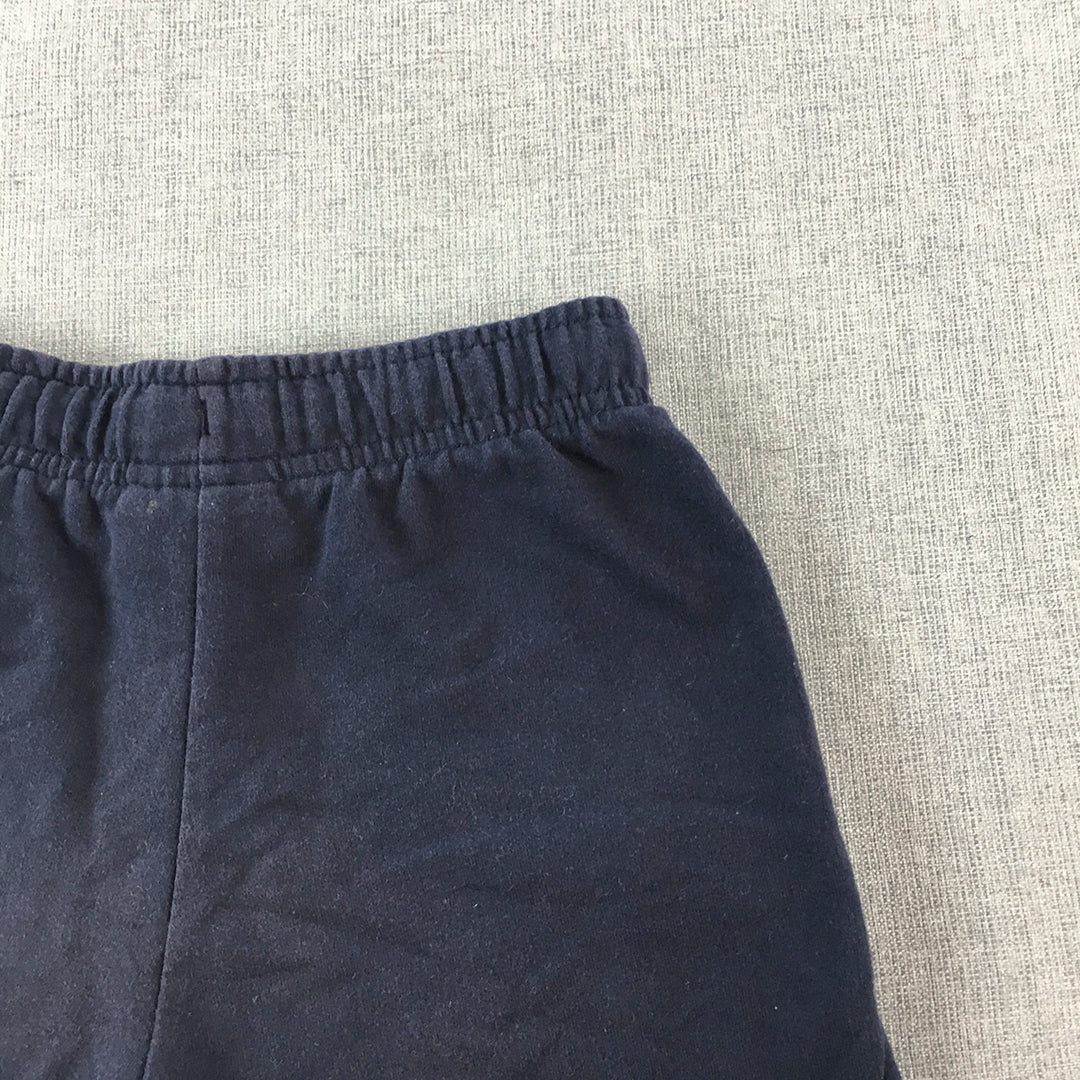 FILA Kids Boys Shorts Size 7 Navy Blue Drawstring Logo Pockets