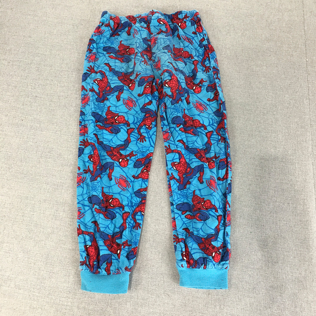 Spider-Man Kids Boys Pajama Pants Size 6 Blue Marvel Sleepwear