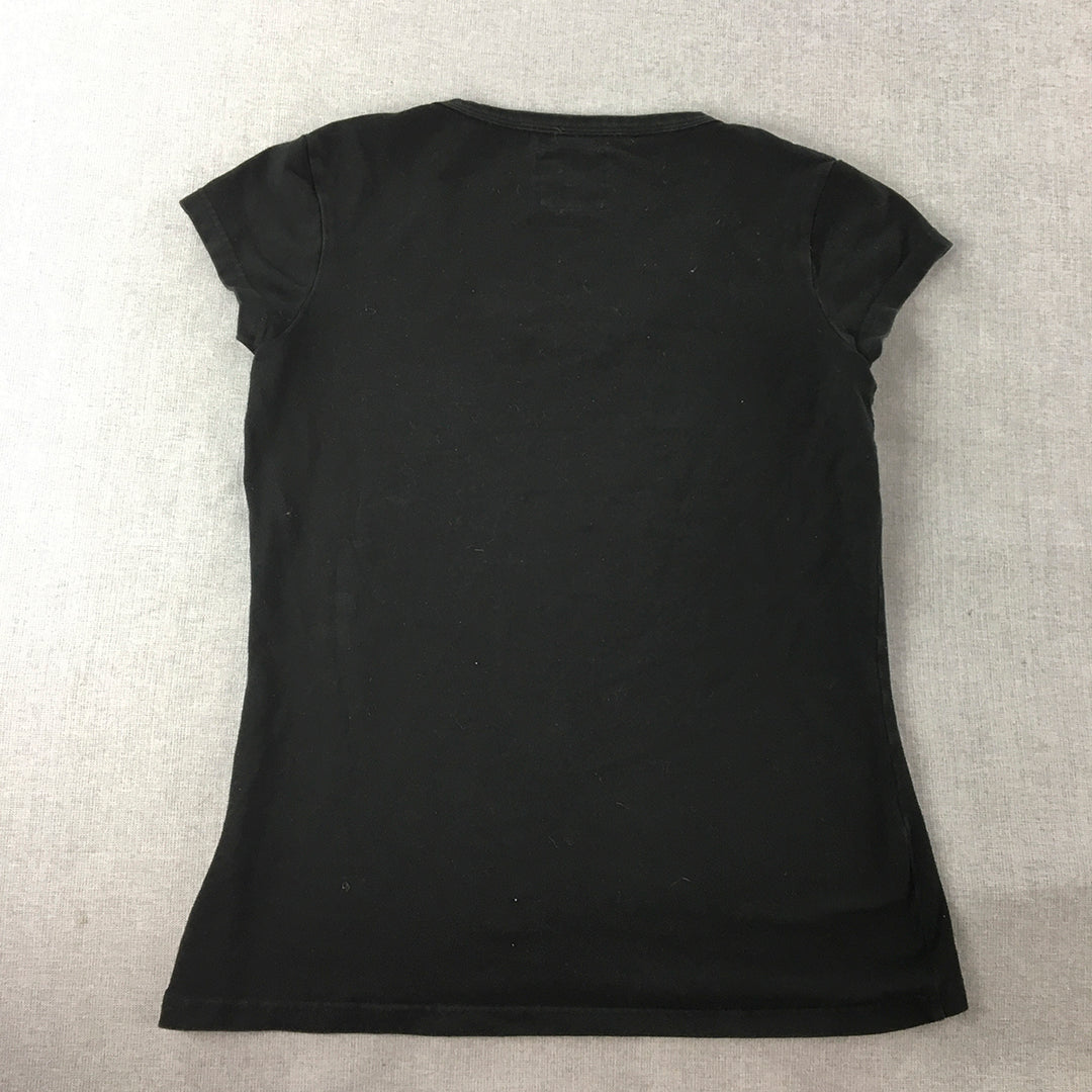 R.M. Williams Womens T-Shirt Size 14 Black Short Sleeve Top