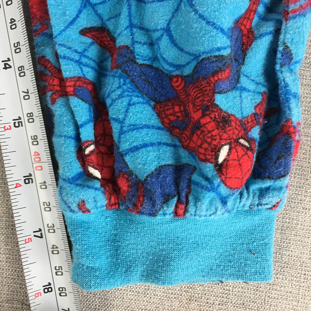 Spider-Man Kids Boys Pajama Pants Size 6 Blue Marvel Sleepwear