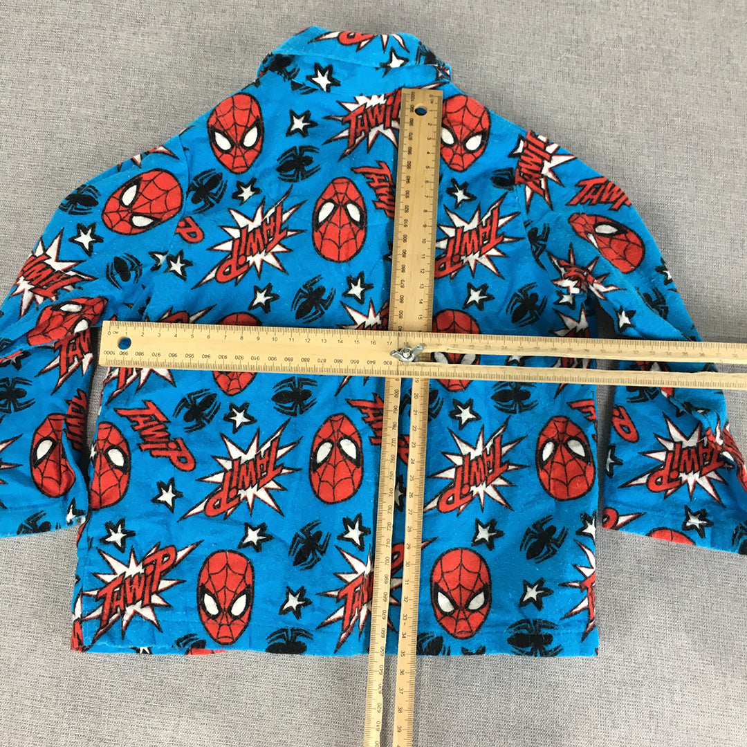 Marvel Spider-Man Kids Boys Shirt Size 2 Toddler Blue Pajama Top