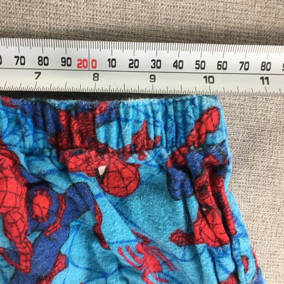 Spider-Man Kids Boys Pajama Pants Size 6 Blue Marvel Sleepwear