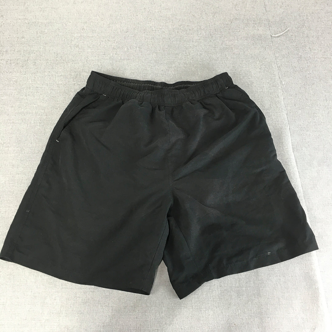 Insport Mens Shorts Size M Black Elastic Waist Pockets