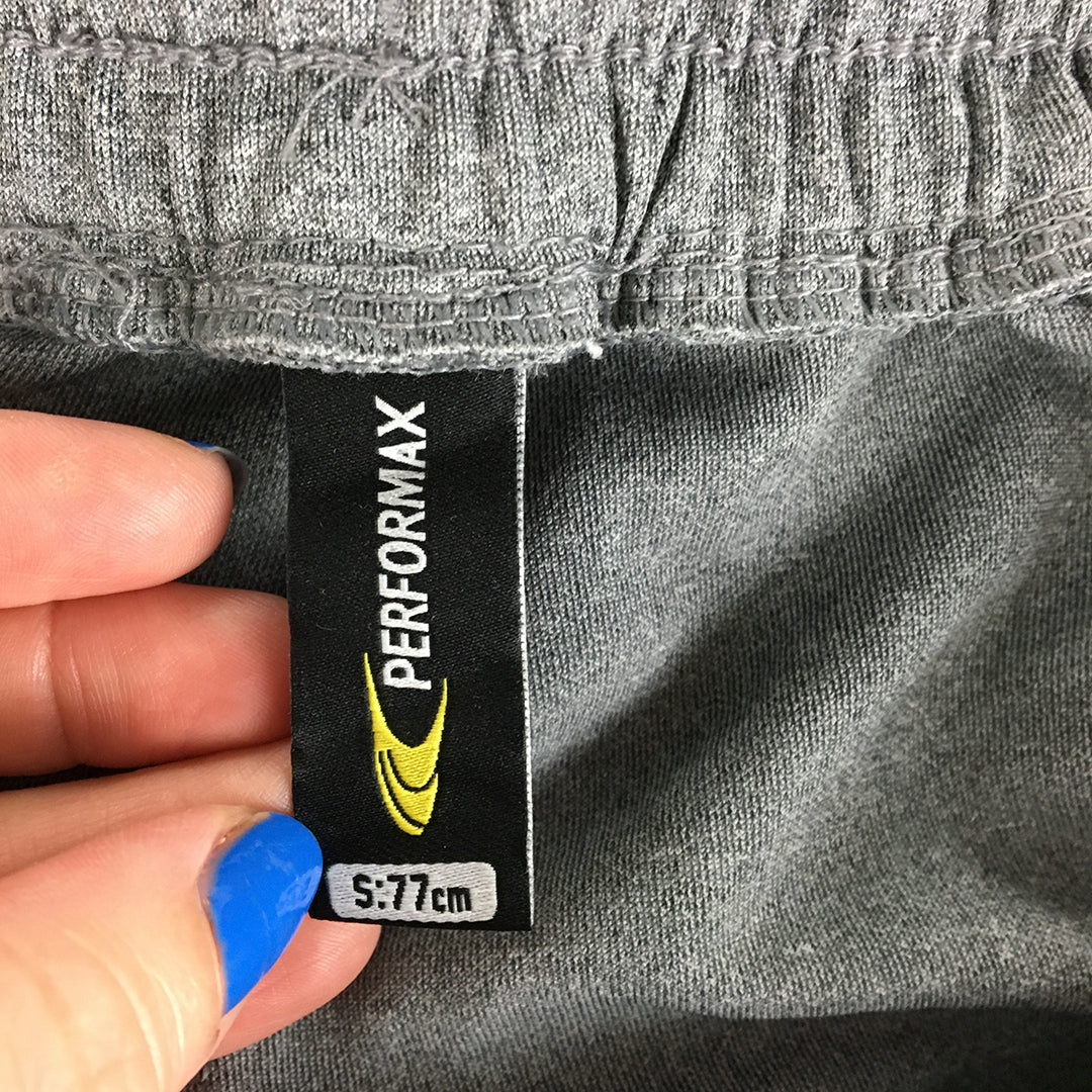 Performax Mens Tracksuit Pants Size S Grey Drawstring Jogger