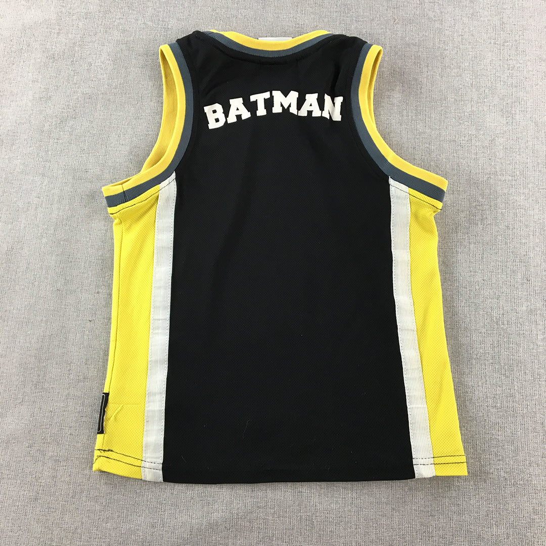 Batman Kids Boys Tank Top Size 8 Black DC Comics Sleeveless Shirt