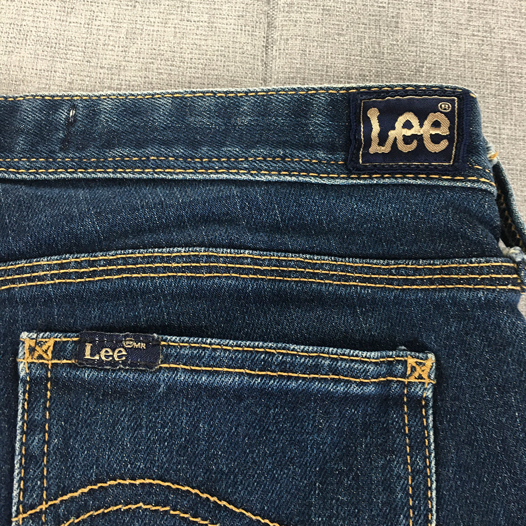 Lee Supatube Stretch Womens Skinny Jeans Size 10 Blue Dark Wash Denim