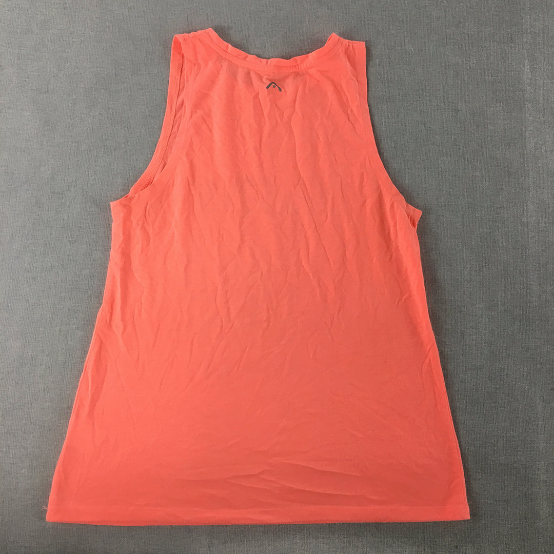 Rockwear Womens Tank Top Size 12 Coral Pink Girl Squad Sleeveless Shirt