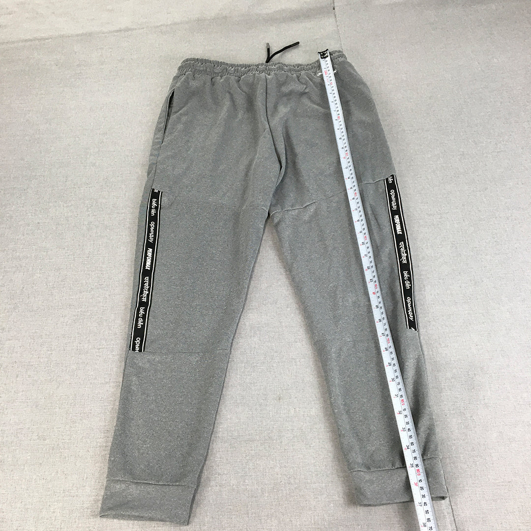 Performax Mens Tracksuit Pants Size S Grey Drawstring Jogger