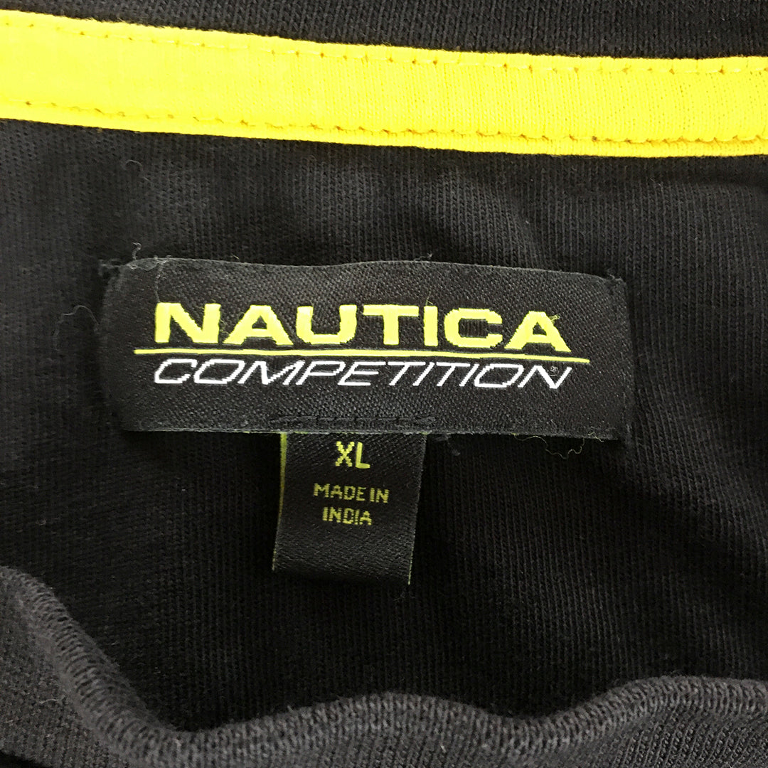 Nautica Competition Mens T-Shirt Size XL Black Logo Short Sleeve Tee