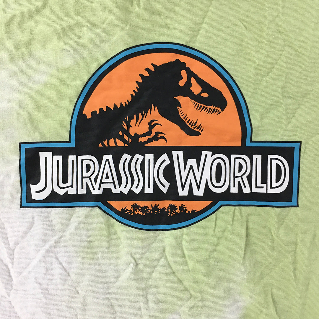 Jurassic World Kids Boys T-Shirt Size 3 - 4 Years Green White Dinosaur Park