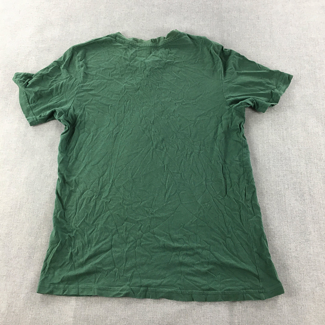 Jack & Jones Kids Boys T-Shirt Size 14 Years Green Logo Short Sleeve Top