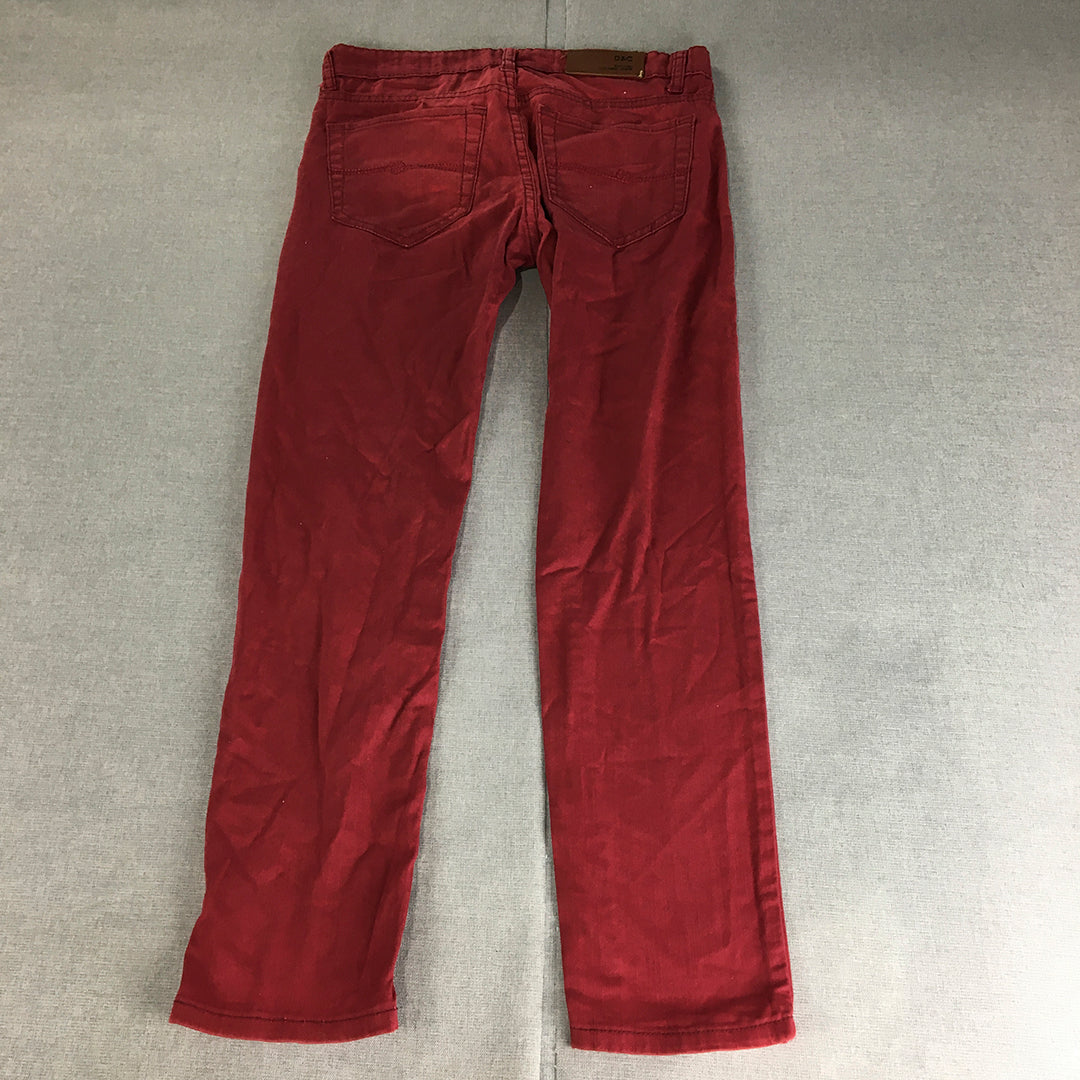 Dot Com Jeans Womens Size 29 (W29 x L28) Red Skinny Denim