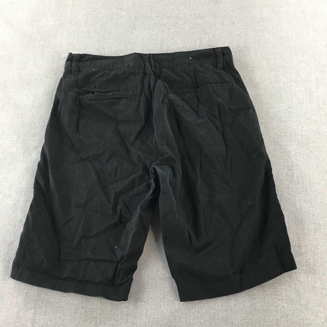 Giordano Mens Bermuda Shorts Size 30 Black Pockets Casual Walking