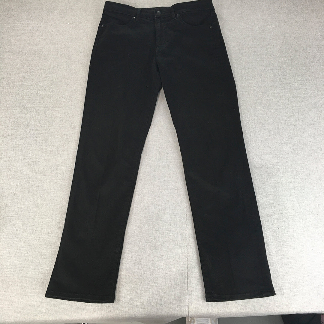 Uniqlo Skinny Jeans Size 29 (W29 x L29) Black Dark Wash Denim Stretch