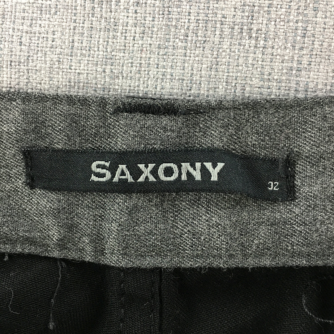 Saxony Mens Chino Shorts Size 32 Black Pockets