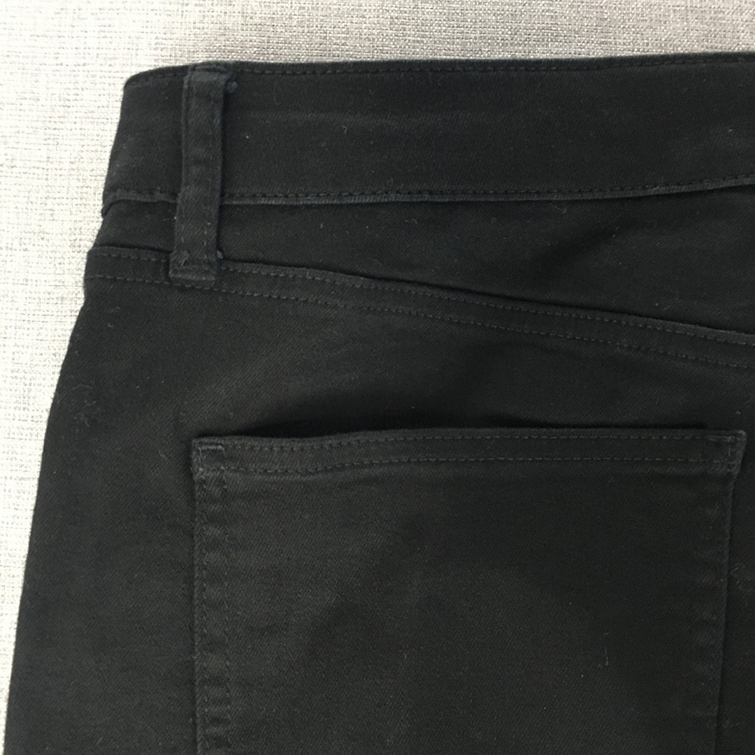 Uniqlo Skinny Jeans Size 29 (W29 x L29) Black Dark Wash Denim Stretch