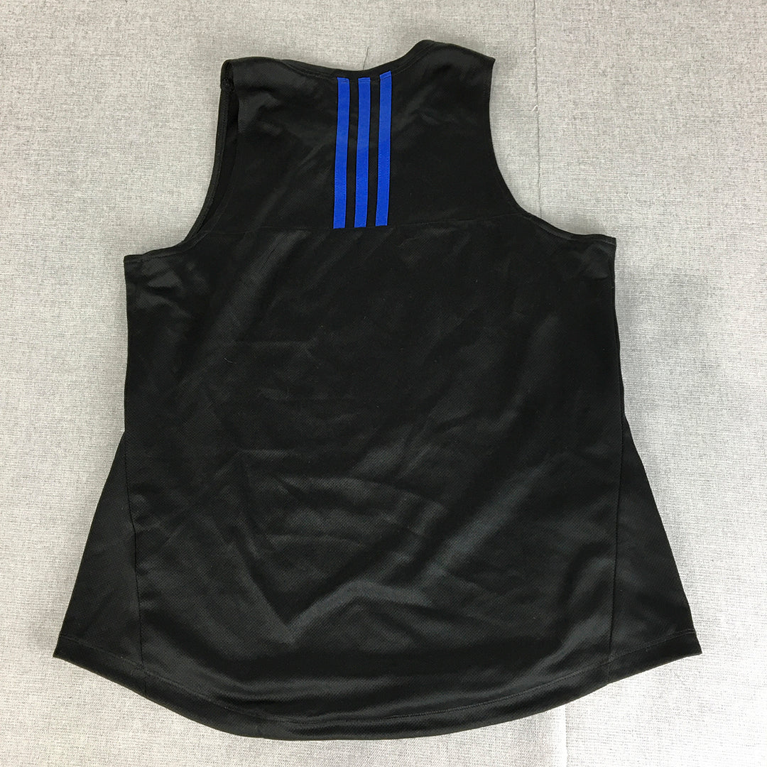 Adidas Womens Tank Top Size M City 2 Surf 2018 Running Sleeveless Shirt Black