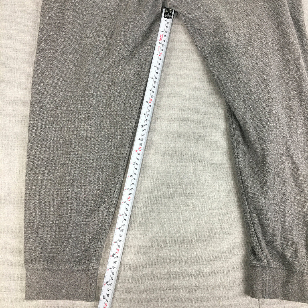 Zara Mens Tracksuit Pants Size L Grey Drawstring Pockets Joggers