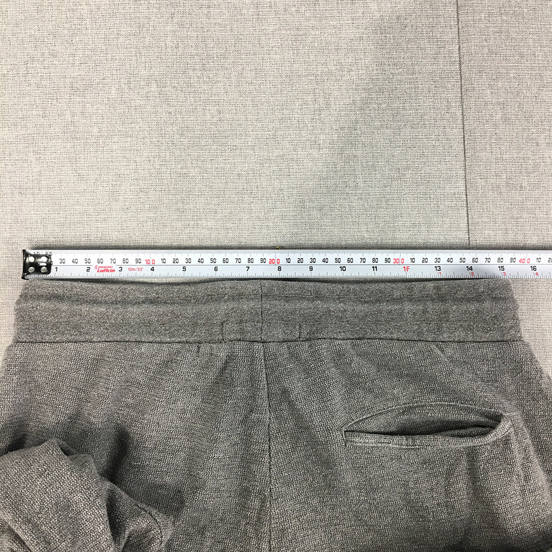 Zara Mens Tracksuit Pants Size L Grey Drawstring Pockets Joggers