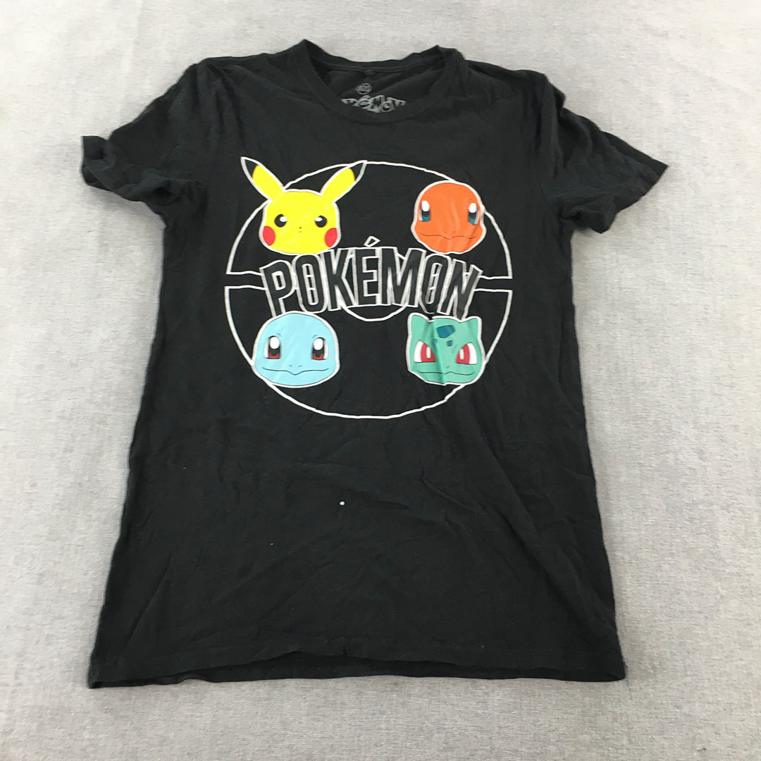 Pokemon Mens T-Shirt Size XXS Black Short Sleeve Tee