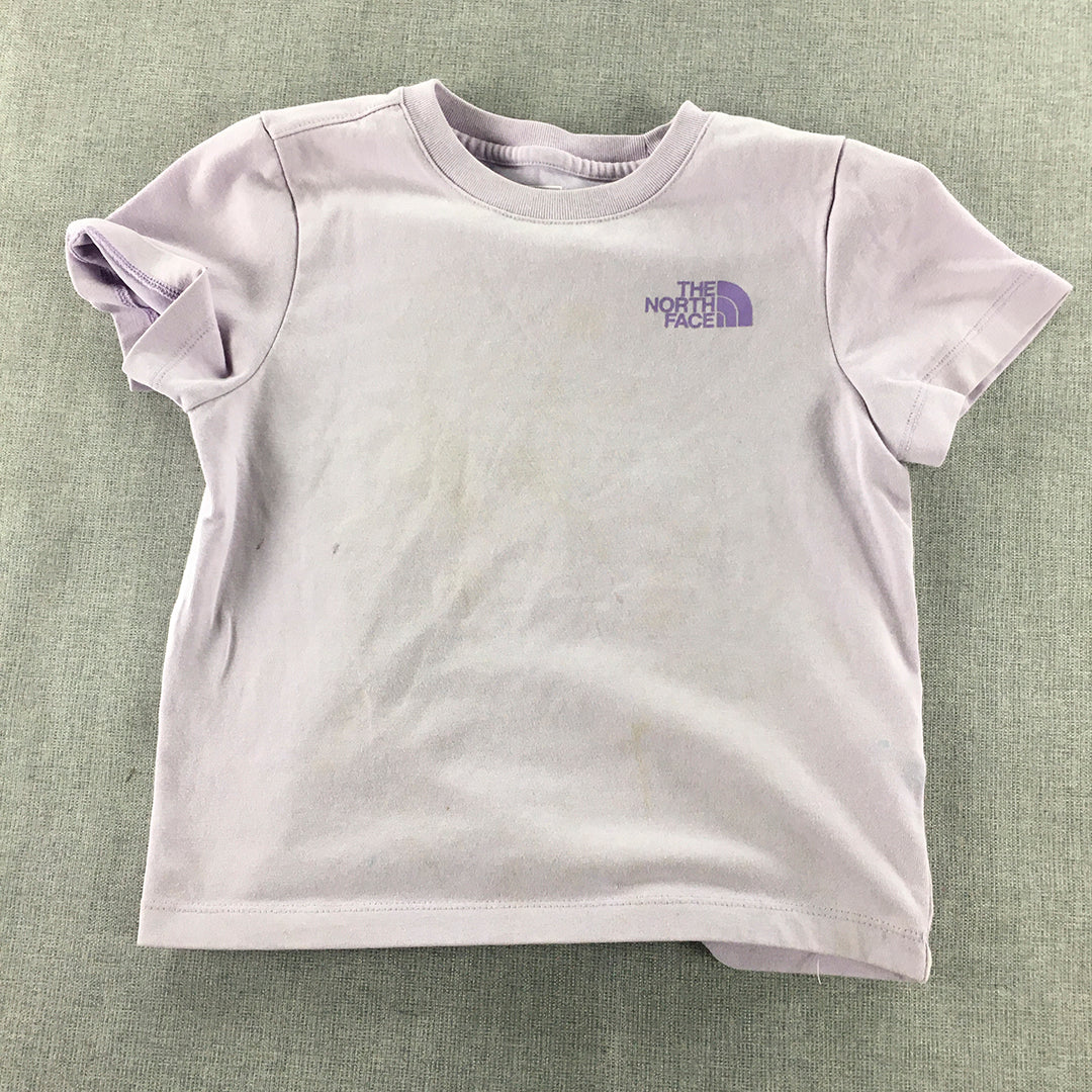 The North Face Kids Girls T-Shirt Size 4 - 5 Years Pink Logo Yosemite