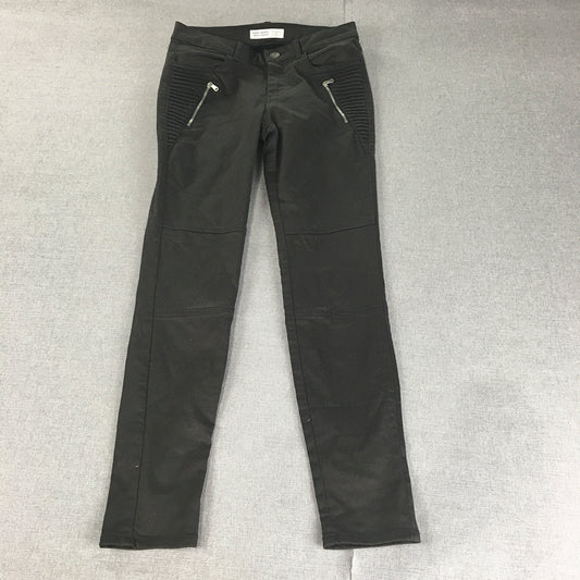 Zara Womens Skinny Jeans Size 26 (W26 x L27) Black Stretch Denim Pockets