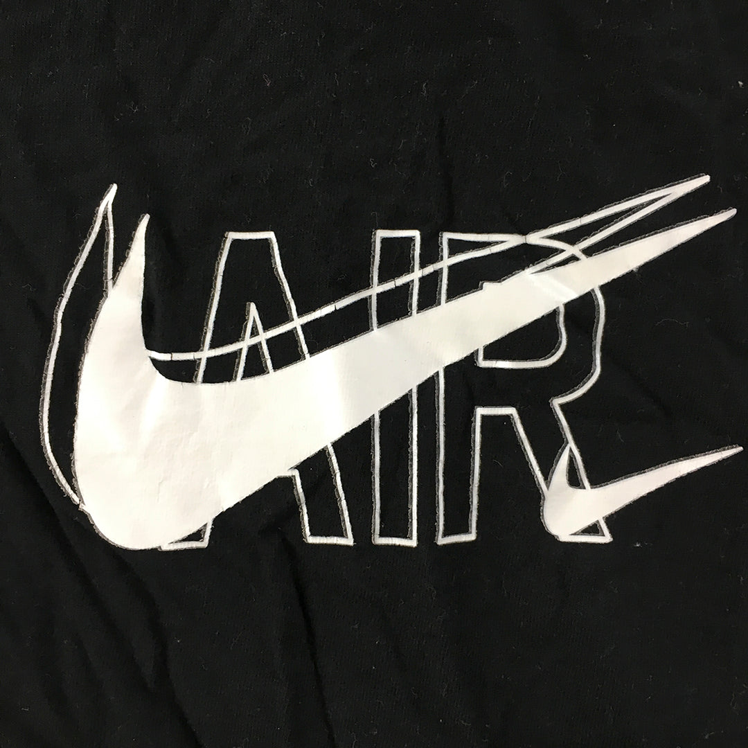 Nike Air Kids Boys T-Shirt Size 6 - 8 Years Black Logo Short Sleeve Top