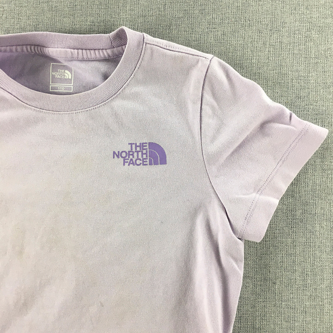 The North Face Kids Girls T-Shirt Size 4 - 5 Years Pink Logo Yosemite