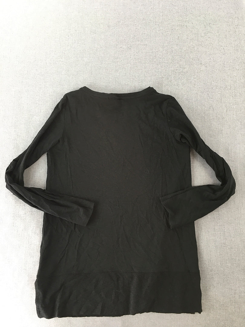 Sigrid Olsen Womens Top Size XS Black Long Sleeve Knit Pullover Stretch