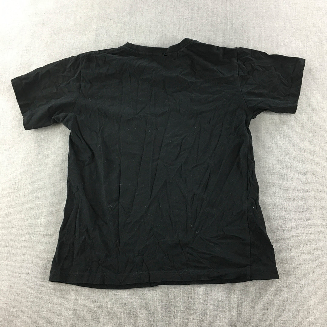 Nike Air Kids Boys T-Shirt Size 6 - 8 Years Black Logo Short Sleeve Top