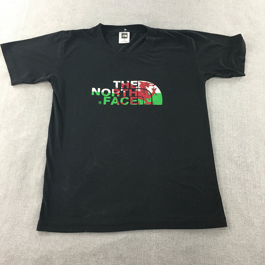 The North Face Wales Mens T-Shirt Size M Black Short Sleeve Crew Neck Logo