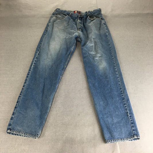 Vintage Jordache Womens Jeans Size 34 (W34 x L32) Blue Straight Leg Light Wash