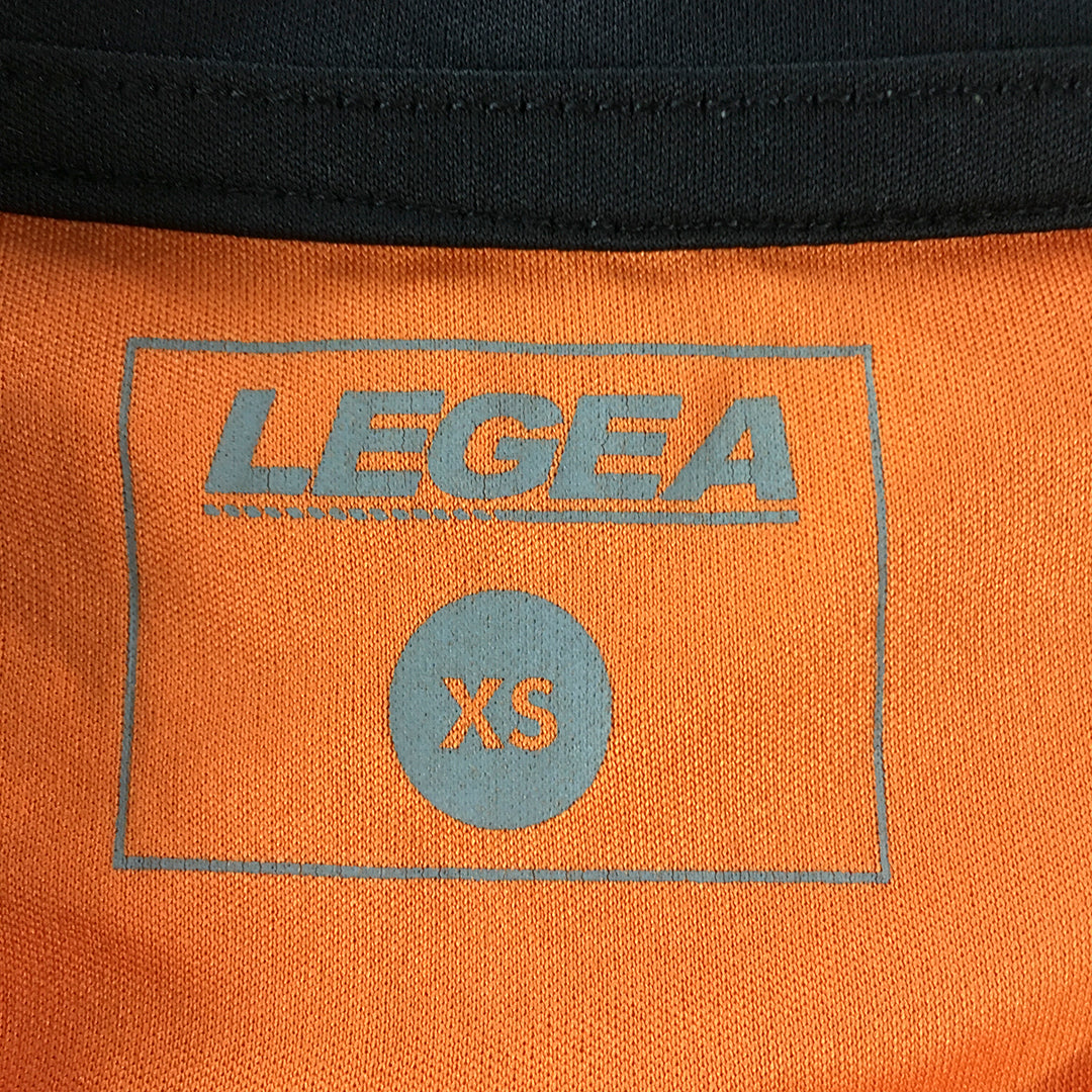 Legea Mens Football Jersey T-Shirt Size XS Orange Logo Athletic Running