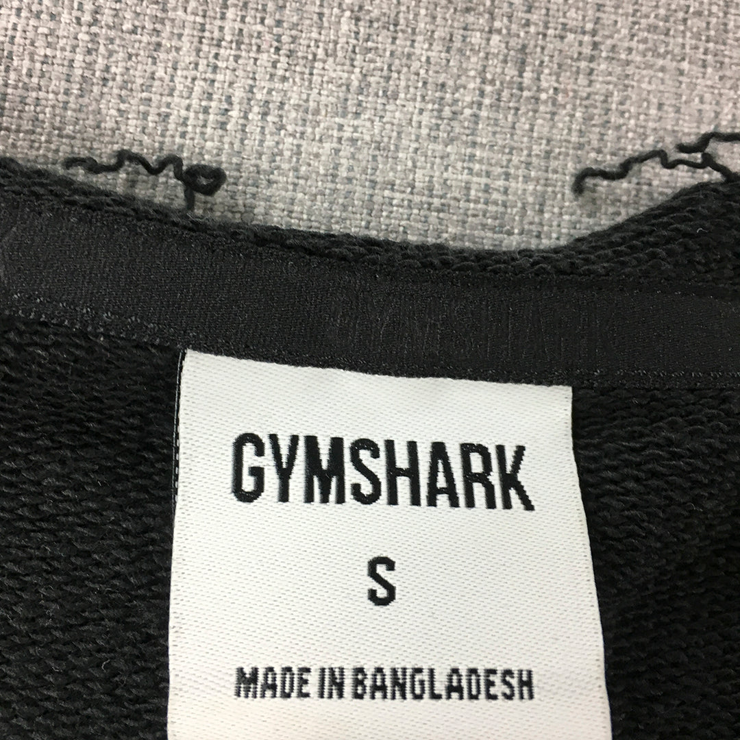 Gymshark Mens T-Shirt Size S Black Big Logo Short Sleeve Tee