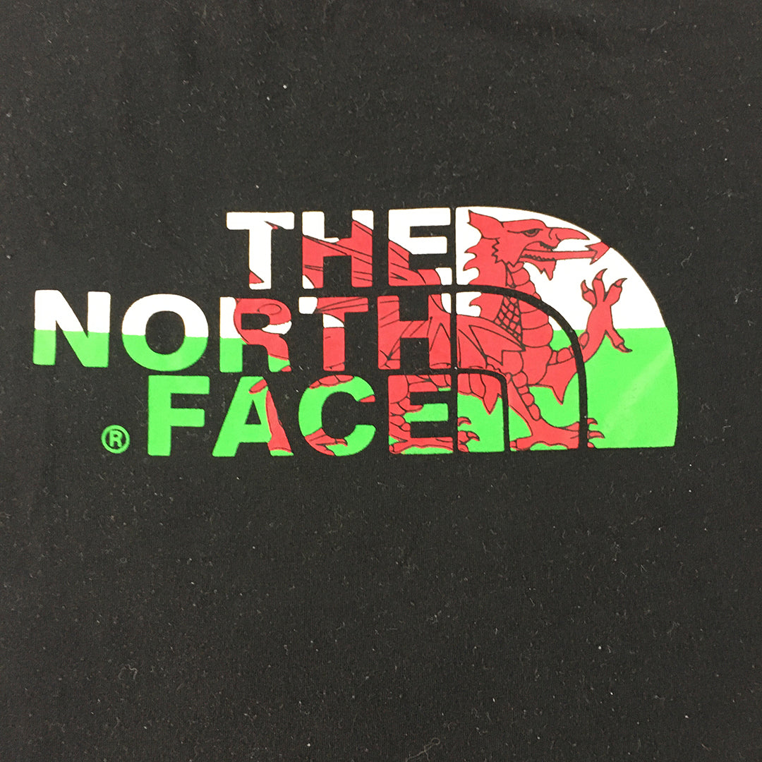 The North Face Wales Mens T-Shirt Size M Black Short Sleeve Crew Neck Logo