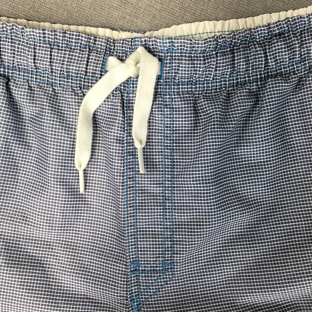 Rip Curl Mens Shorts Size L Blue Drawstring Elastic Waist Surf Swim Boardies