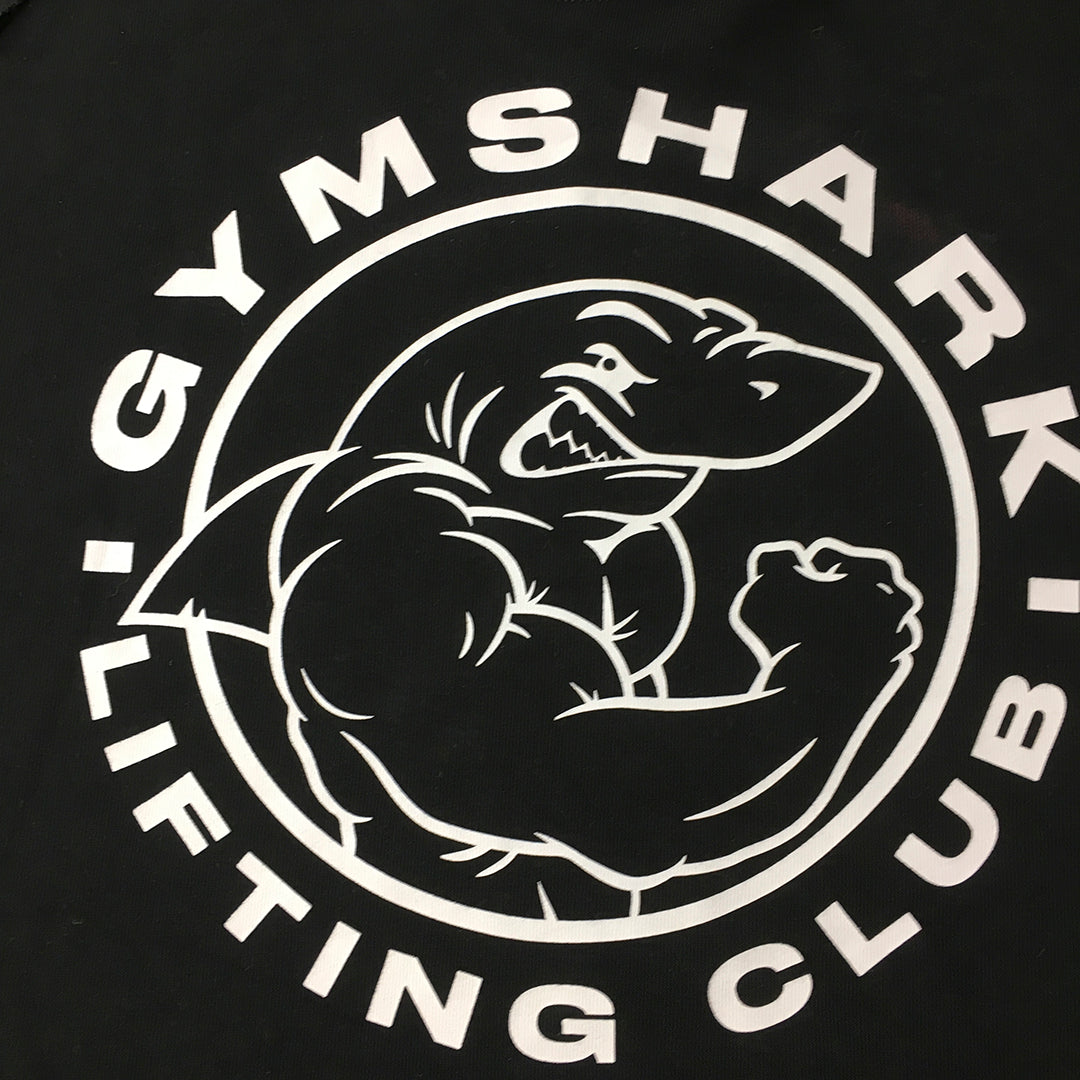 Gymshark Mens T-Shirt Size S Black Big Logo Short Sleeve Tee