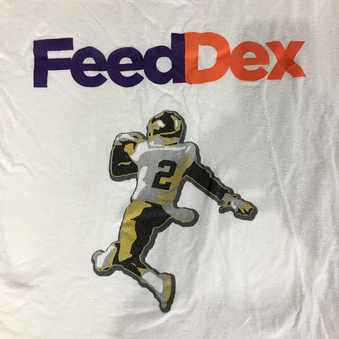 NFL Football Feed Dex Mens T-Shirt Size L White Dexter Lawrence