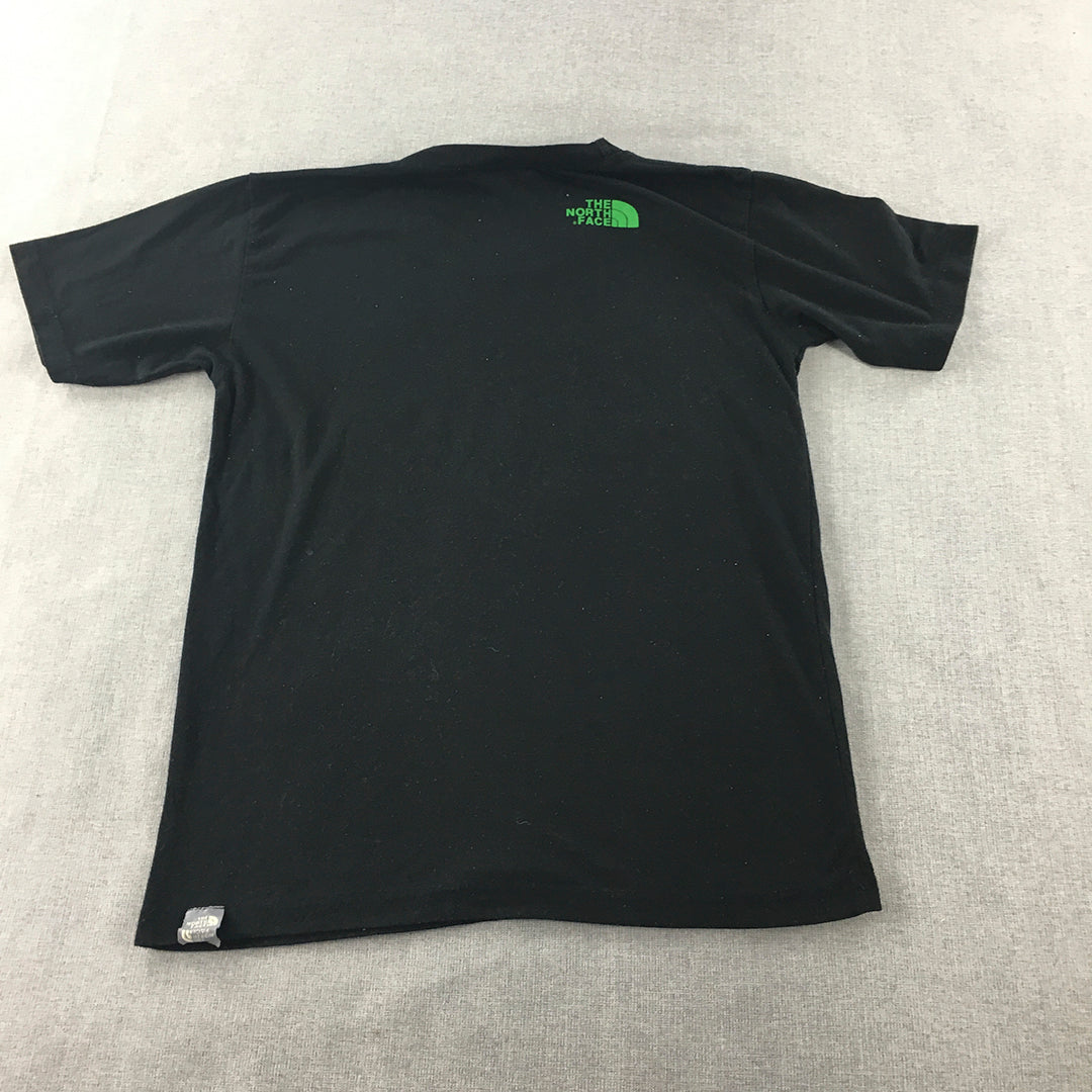 The North Face Wales Mens T-Shirt Size M Black Short Sleeve Crew Neck Logo