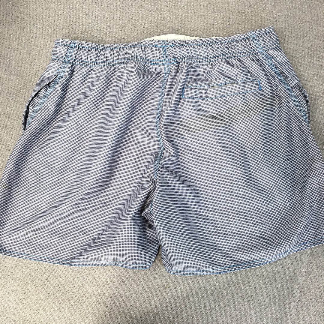 Rip Curl Mens Shorts Size L Blue Drawstring Elastic Waist Surf Swim Boardies